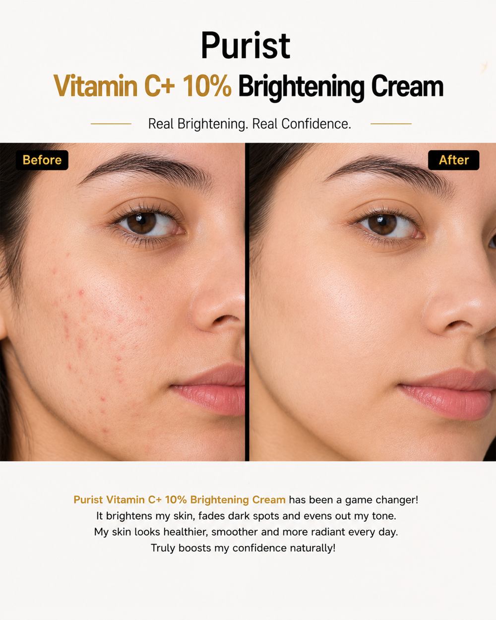 Purist Vitamin C+ 10% Brightening Cream