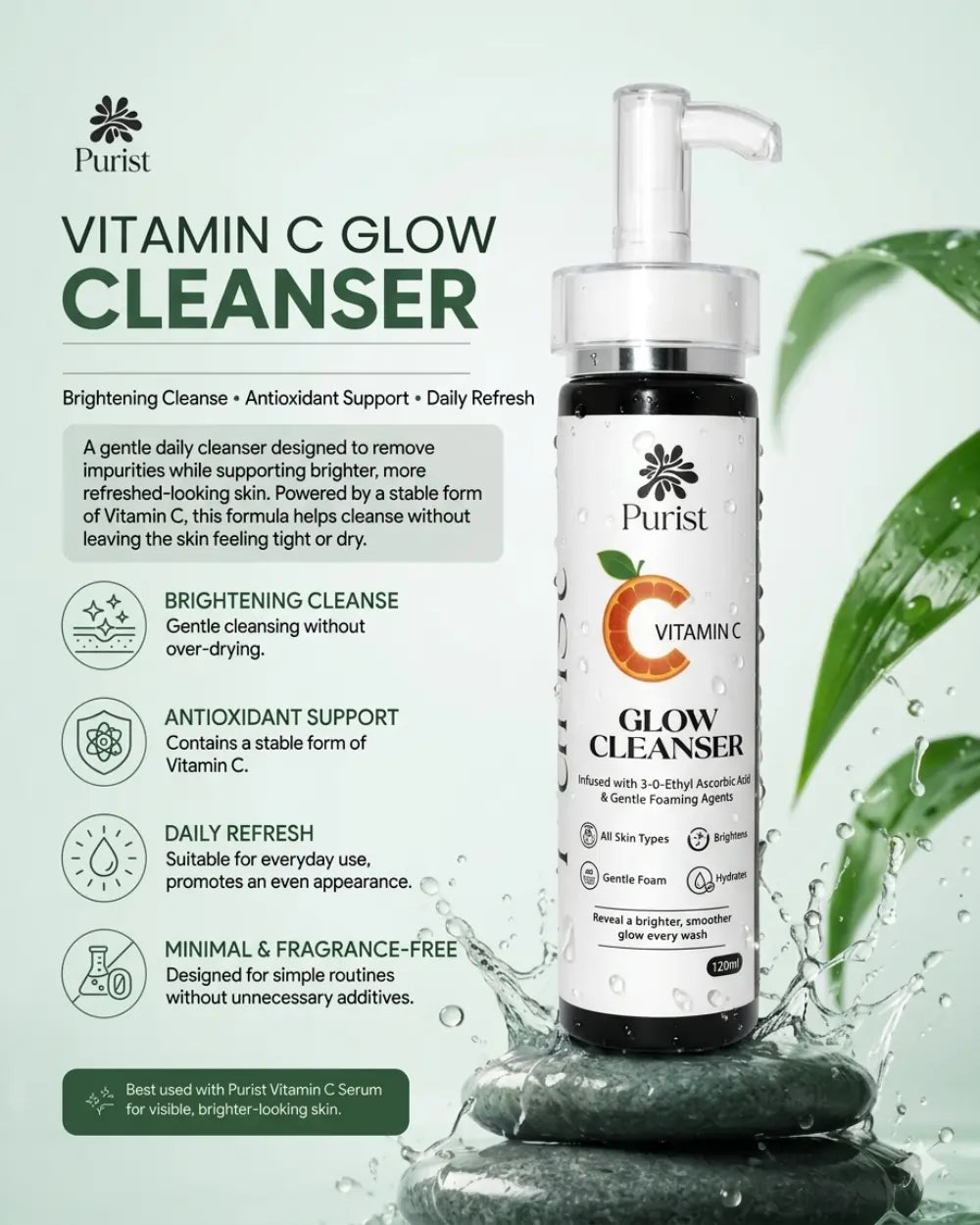 Purist Vitamin C Glow Cleanser